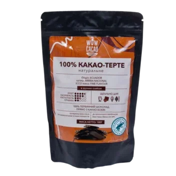 Какао WOW CACAO тертое в слайсах, 180 г