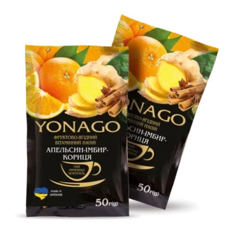 Вітамінний концентрат Yonago апельсин-імбир-кориця 50г Вітамінний концентрат Yonago апельсин-імбир-кориця 50г