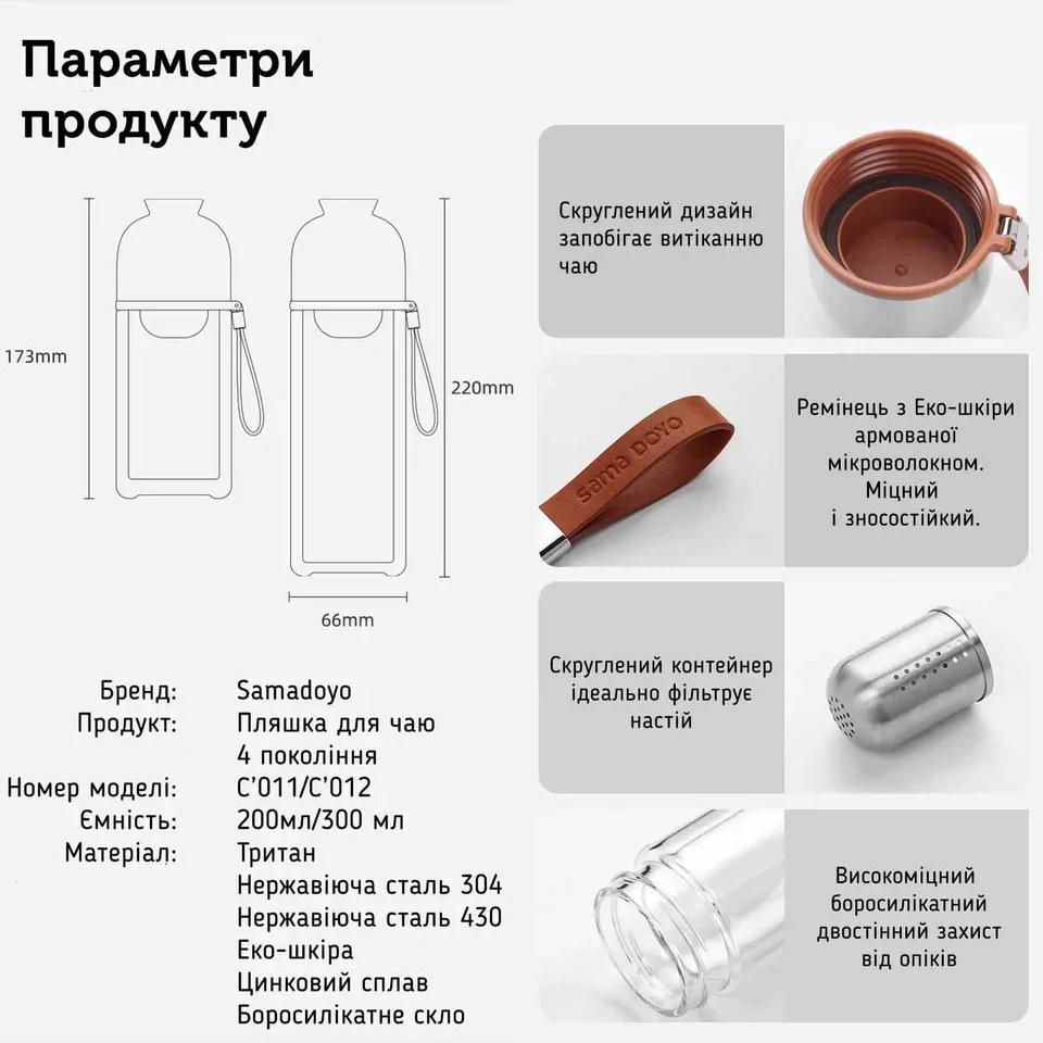 Чайная бутылка IV поколения, 200 мл #18 Чайная бутылка IV поколения, 200 мл #18