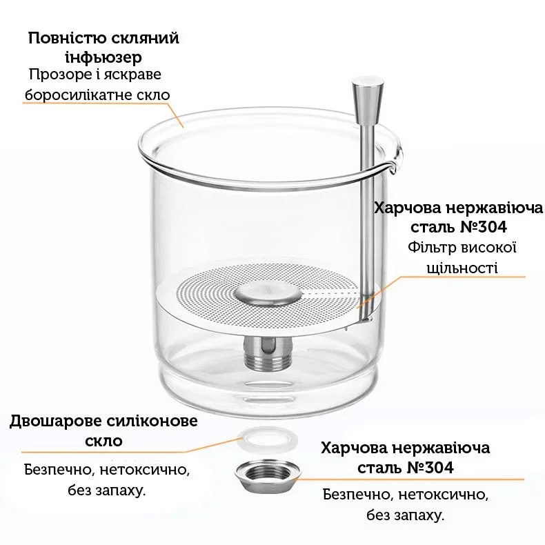 Чайник-заварник Bonston «Стокс» L, 550 мл. #4