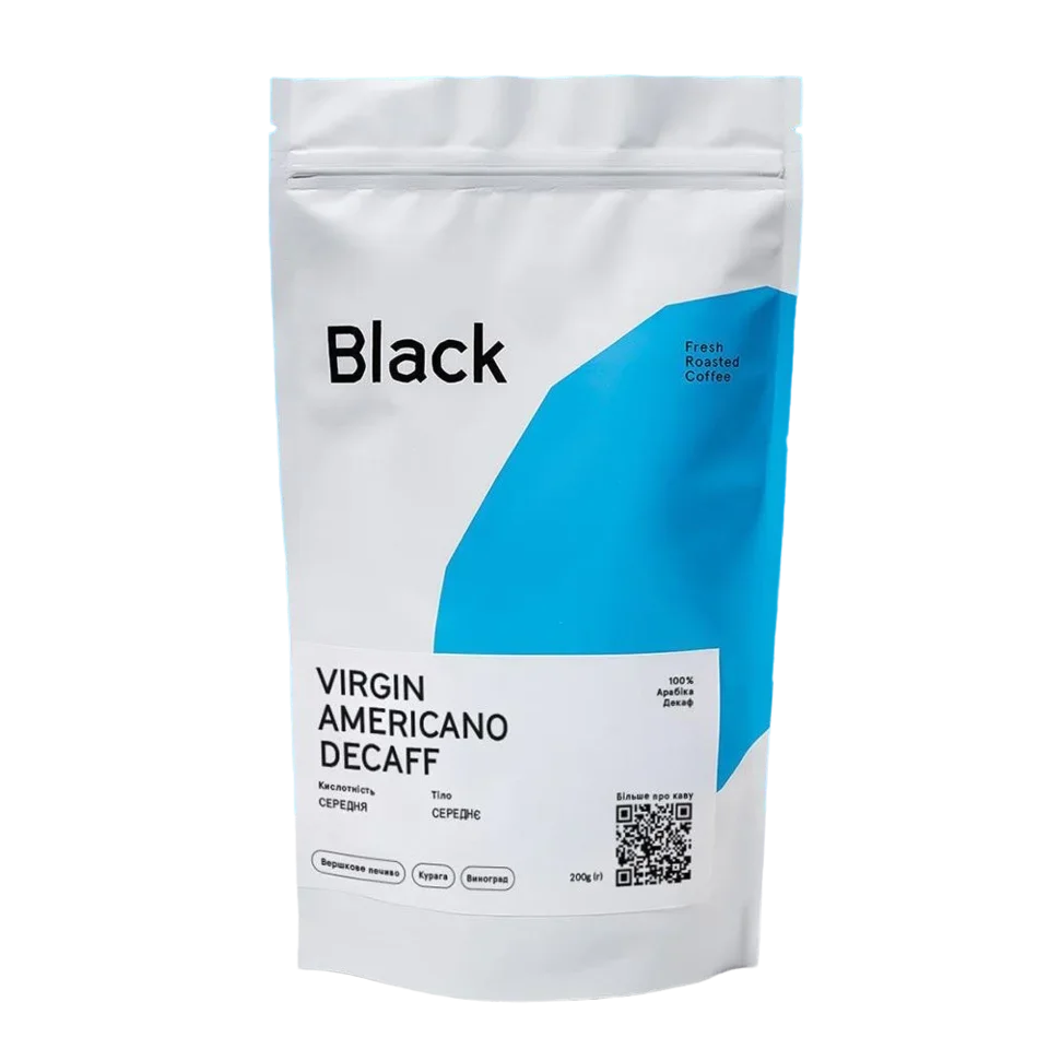 Кофе молотый VIRGIN AMERICANO (DECAFF), эспрессо, 200 г